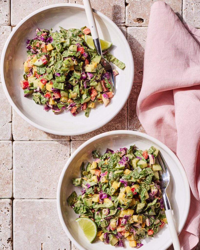 Chop Chop Salad with Peanut Lime Dressing by www.whatsgabycooking.com (@whatsgabycookin)