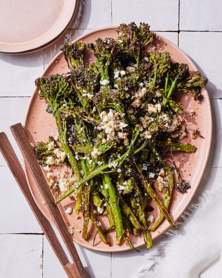 Parmesan And Feta Broccolini What's Gaby Cooking