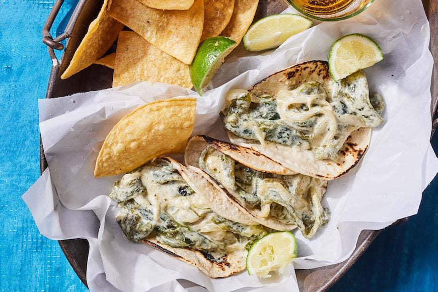 Rajas con Queso Tacos from www.whatsgabycooking.com (@whatsgabycookin)