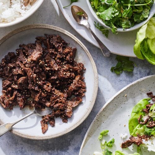 beef bulgogi lettuce wraps from www.whatsgabycooking.com (@whatsgabycookin)