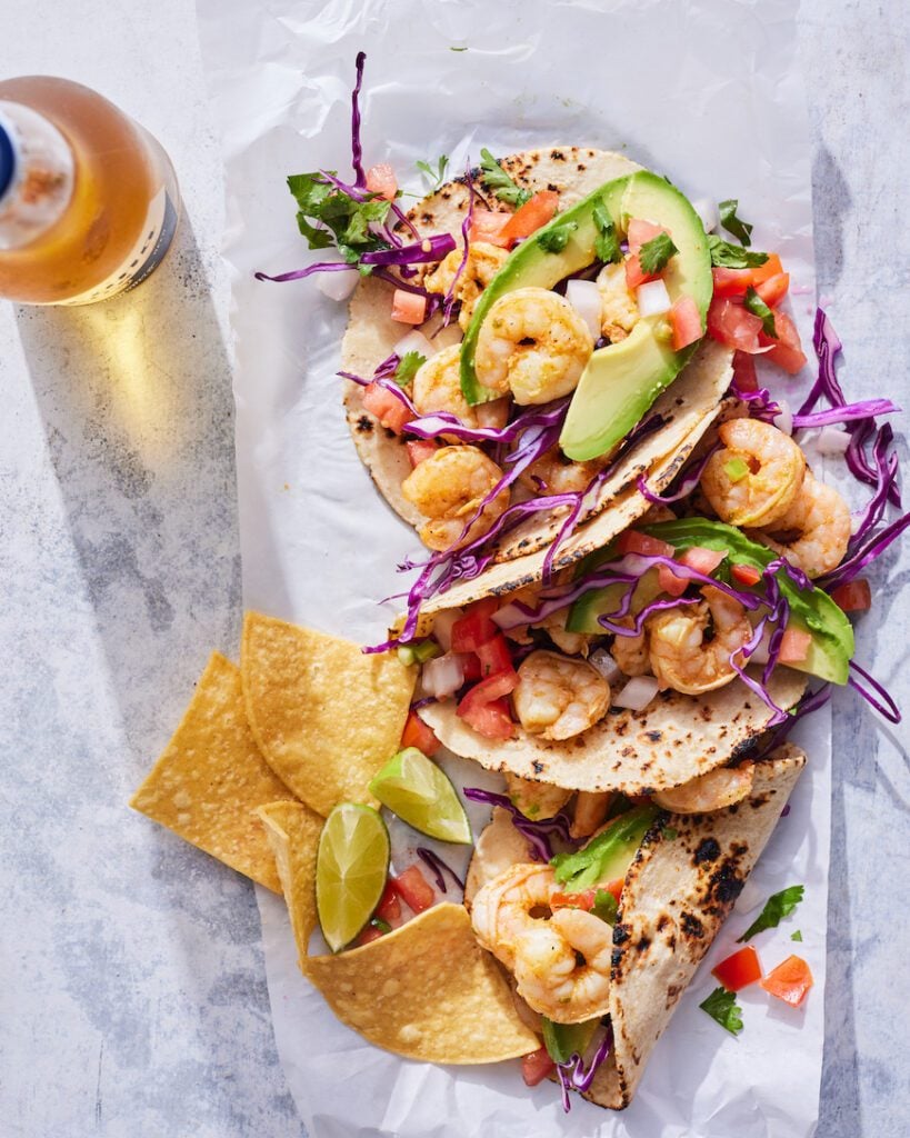 Spiced Shrimp Tacos from www.whatsgabycooking.com (@whatsgabycookin)