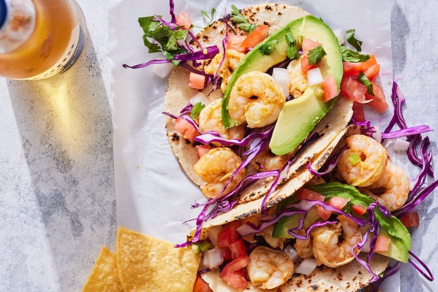 Spicy Shrimp Tacos from www.whatsgabycooking.com (@whatsgabycookin)