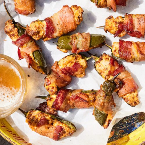 Pellet Grill Cheesy Chorizo Stuffed Bacon Wrapped Jalapeños from www.whatsgabycooking.com (@whatsgabycookin)