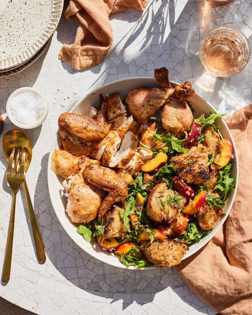 Bread Salad with Roasted Chicken