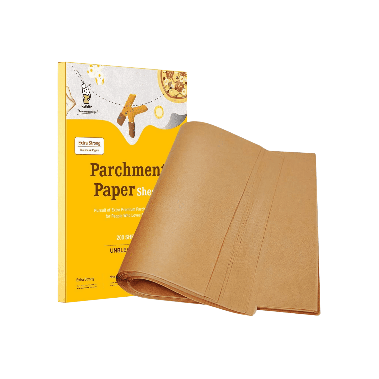 Unbleached Precut Parchment Paper Sheets