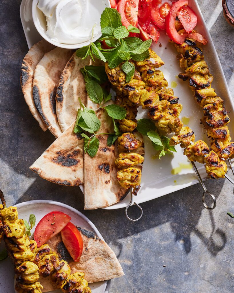 Moroccan Chicken Skewers from www.whatsgabycooking.com (@whatsgabycookin)