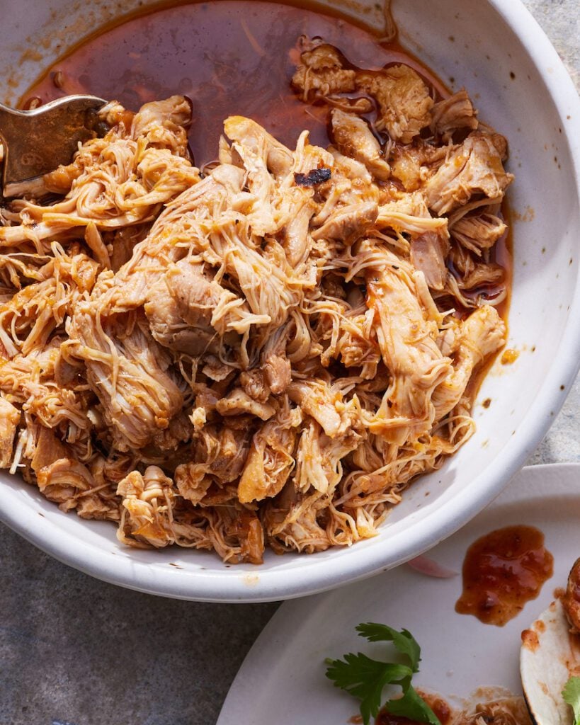 Easy Mexican Shredded Chicken from www.whatsgabycooking.com (@whatsgabycookin)