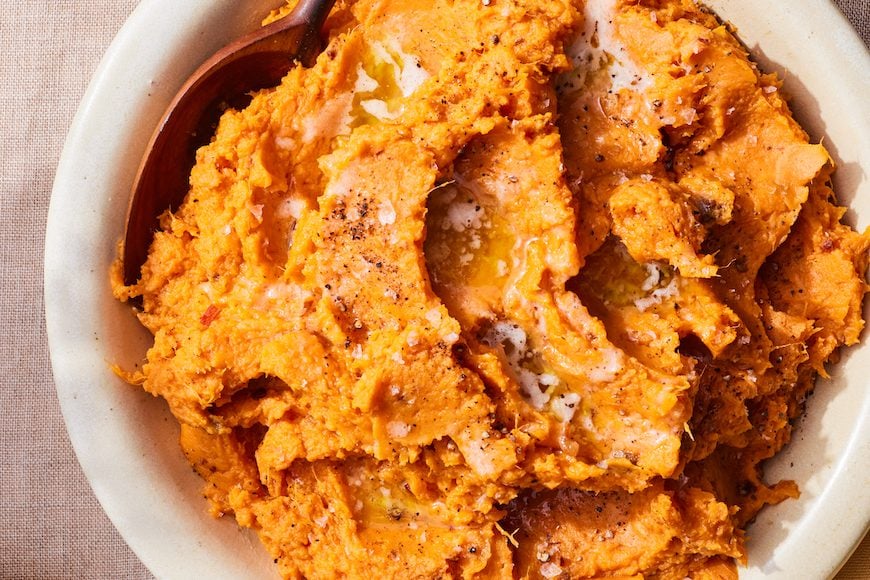 Chipotle Mashed Sweet Potatoes from www.whatsgabycooking.com (@whatsgabycookin)
