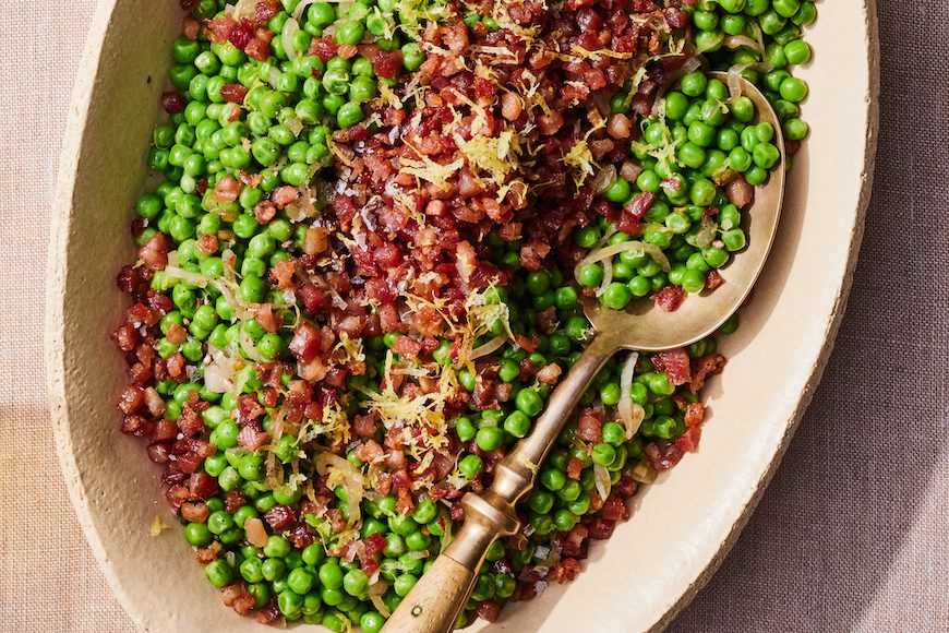 Peas and Pancetta from www.whatsgabycooking.com (@whatsgabycookin)