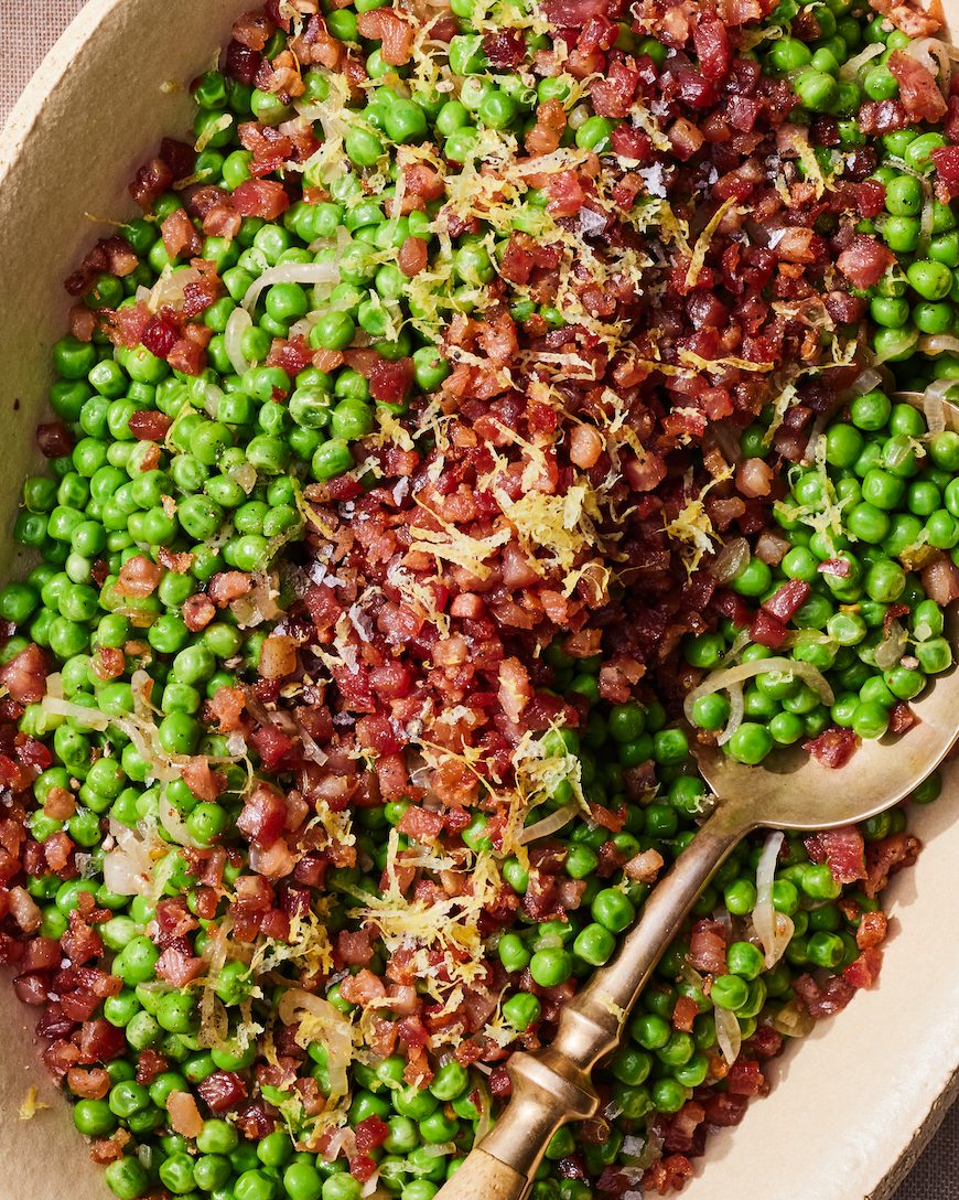 Peas and Pancetta from www.whatsgabycooking.com (@whatsgabycookin)