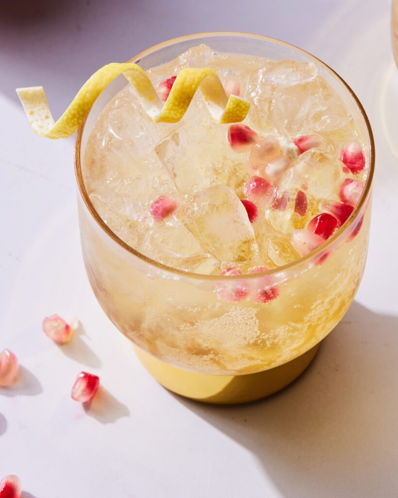 Sparkling Apple Cider Mocktail from www.whatsgabycooking.com (@whatsgabycookin)