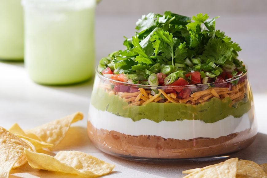 7 Layer Dip from www.whatsgabycooking.com (@whatsgabycookin)