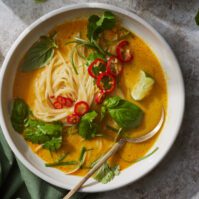 Coconut Curry Noodle Soup from www.whatsgabycooking.com (@whatsgabycookin)