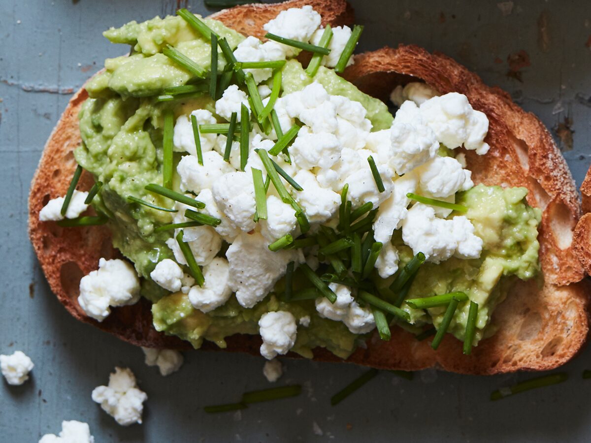 Goat Cheese and Chive Avocado Toast