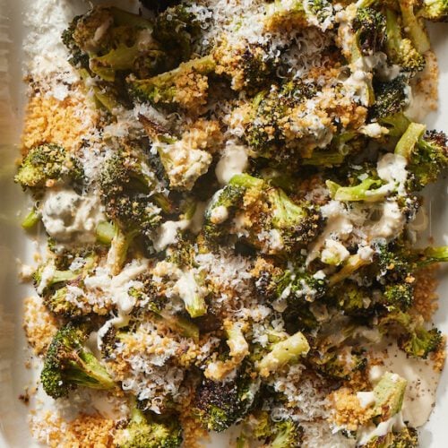 Caesar Parm Roasted Broccoli from www.whatsgabycooking.com (@whatsgabycookin)