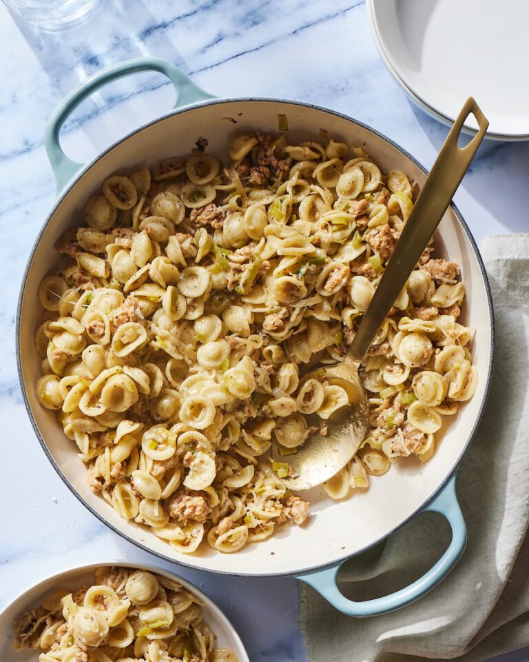 Perfect Orecchiette With Sausage And Leeks What's Gaby Cooking