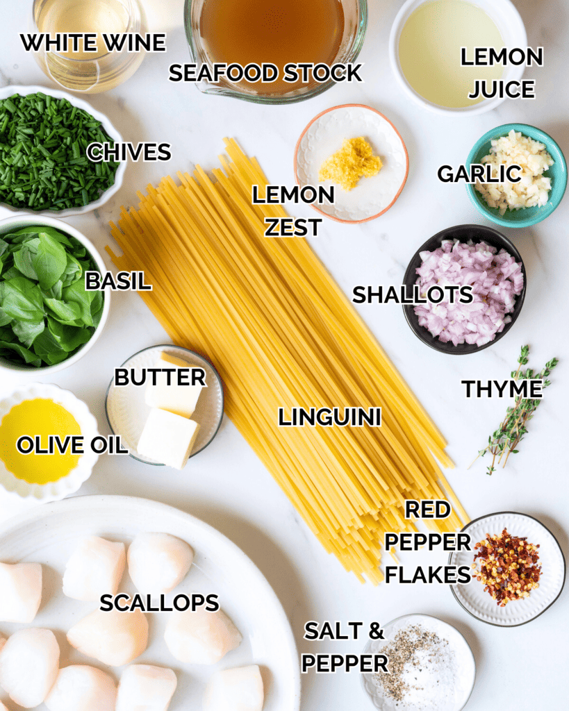 The Best Lemon Garlic Scallop Pasta What's Gaby Cooking