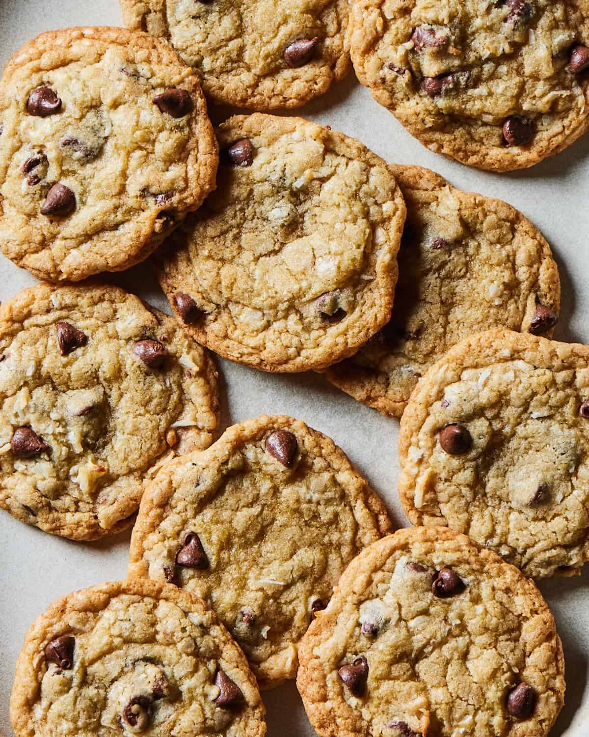 Coconut Chocolate Chip Cookies from www.whatsgabycooking.com (@whatsgabycookin)