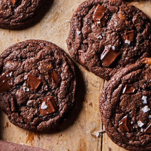 Double Chocolate Chip Cookies from www.whatsgabycooking.com (@whatsgabycookin)