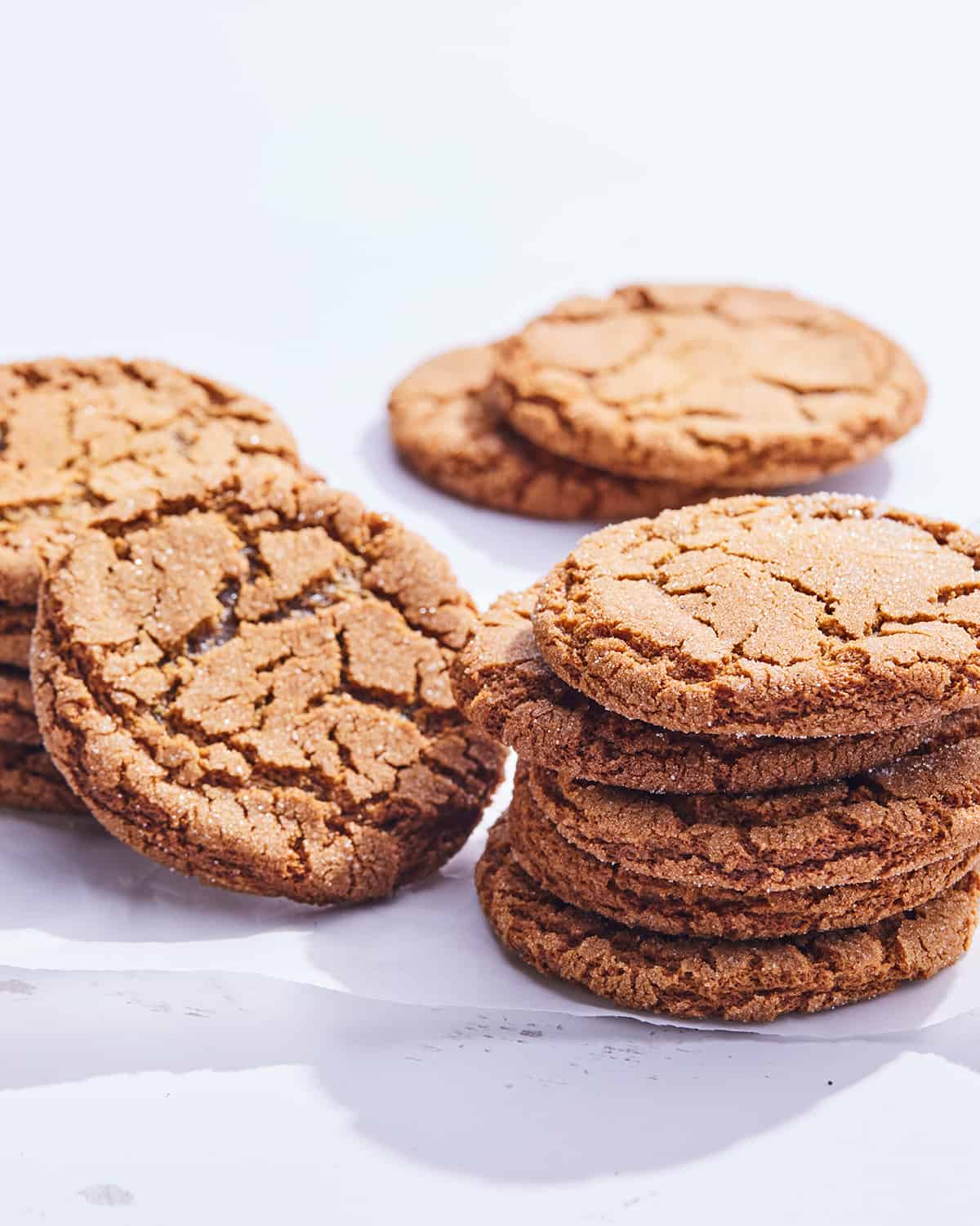 A stack of Molasses Cookies.  