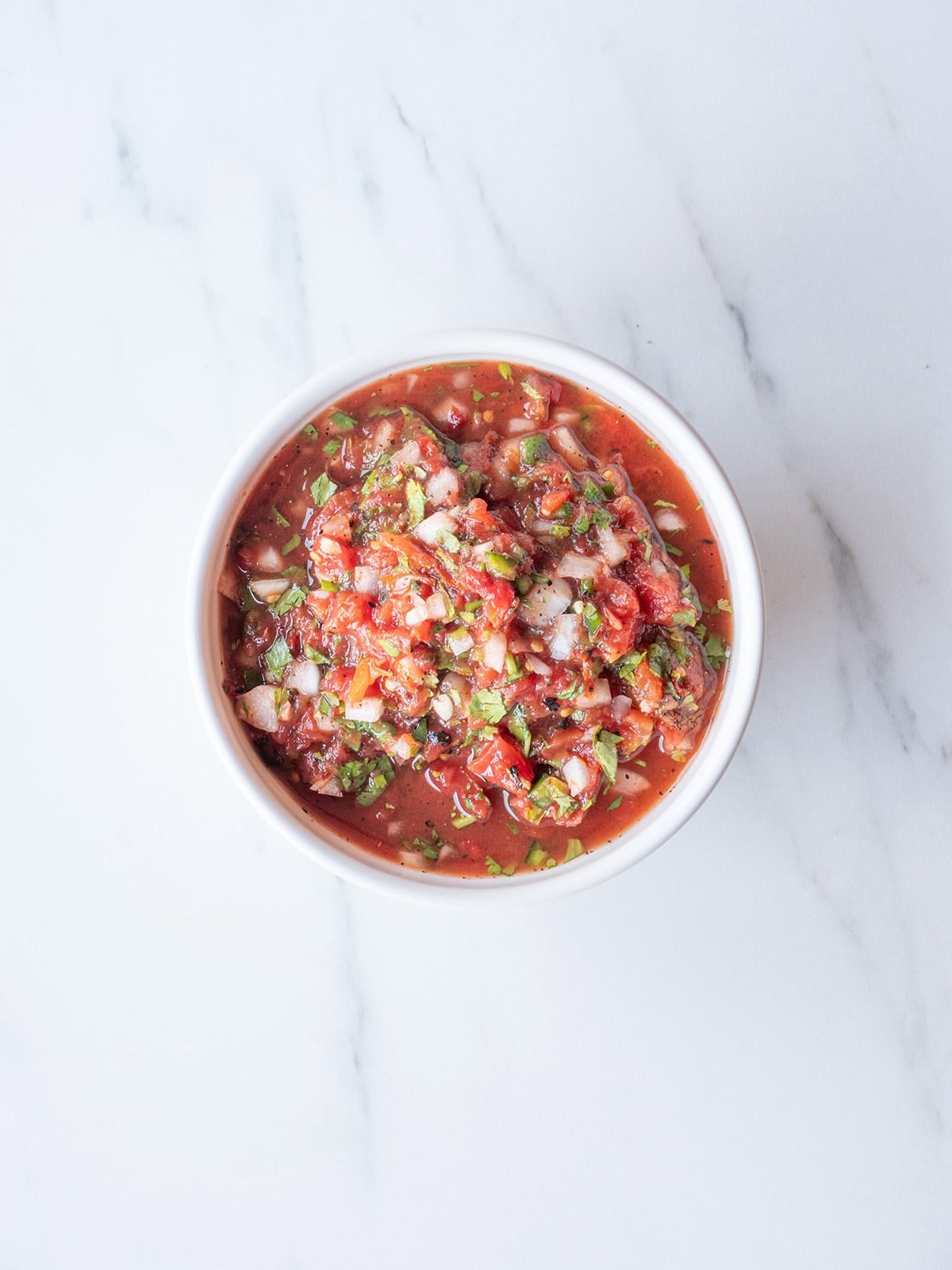Bowl of homemade chipotle salsa
