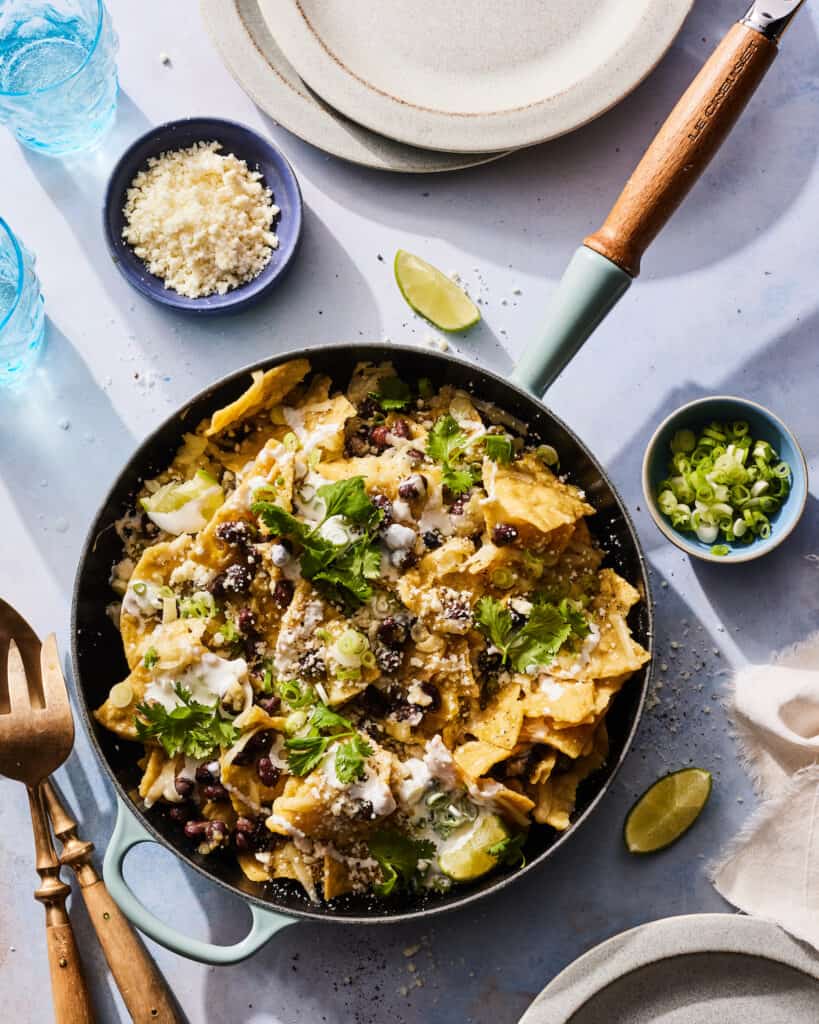Stovetop Tomatillo Chilaquiles What's Gaby Cooking