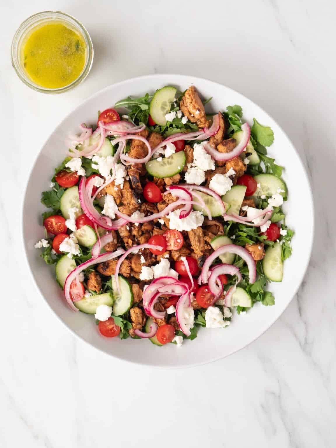 Greek Chicken Salad - What's Gaby Cooking