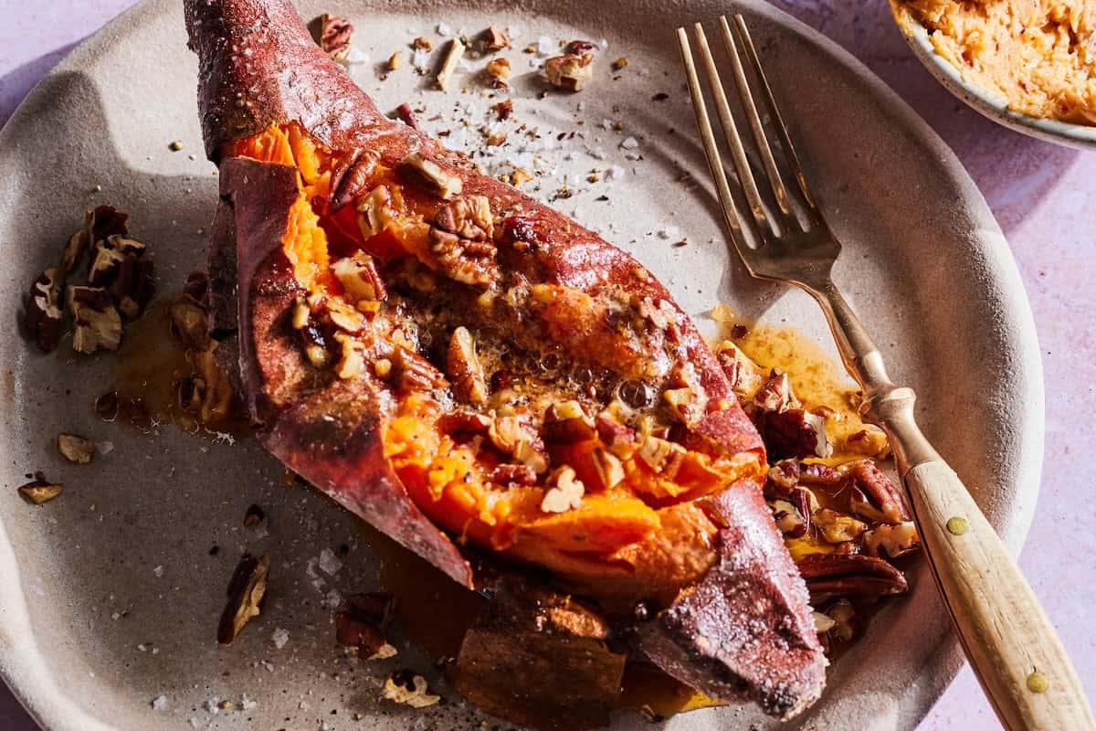 Baked Sweet Potatoes With Chipotle Maple Butter What's Gaby Cooking