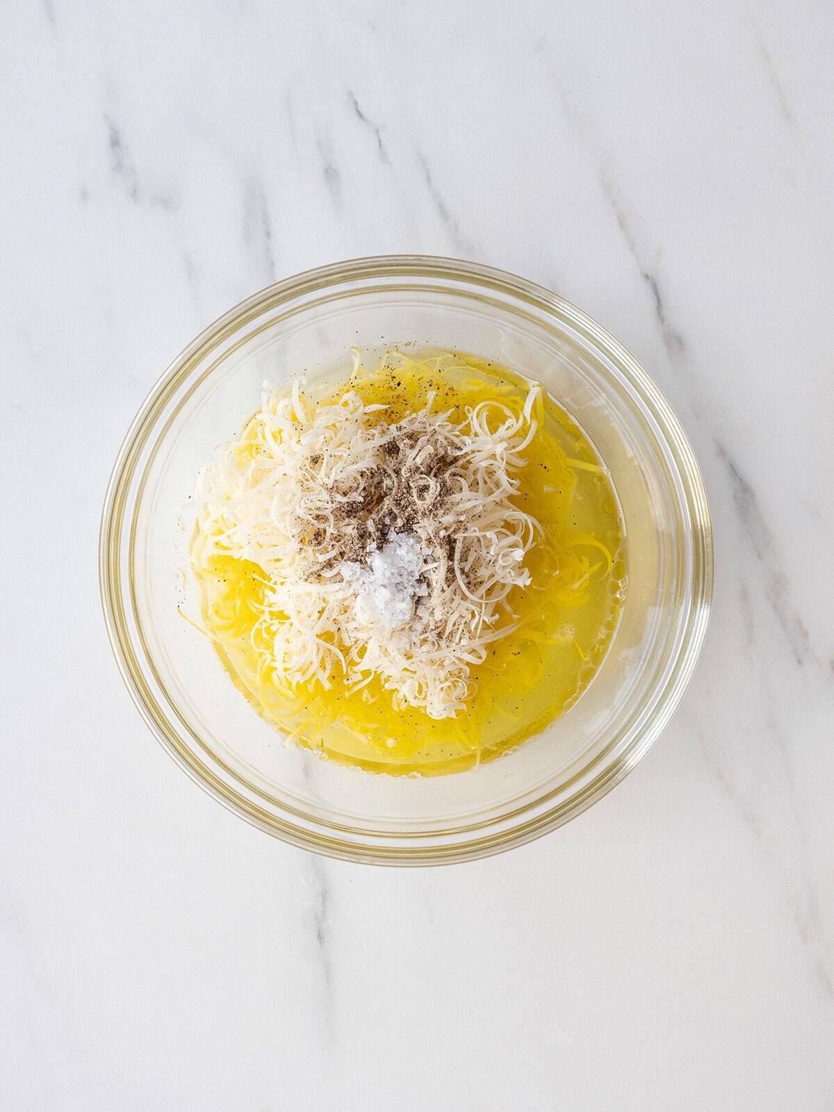 Ingredients for Cacio e Pepe preparation