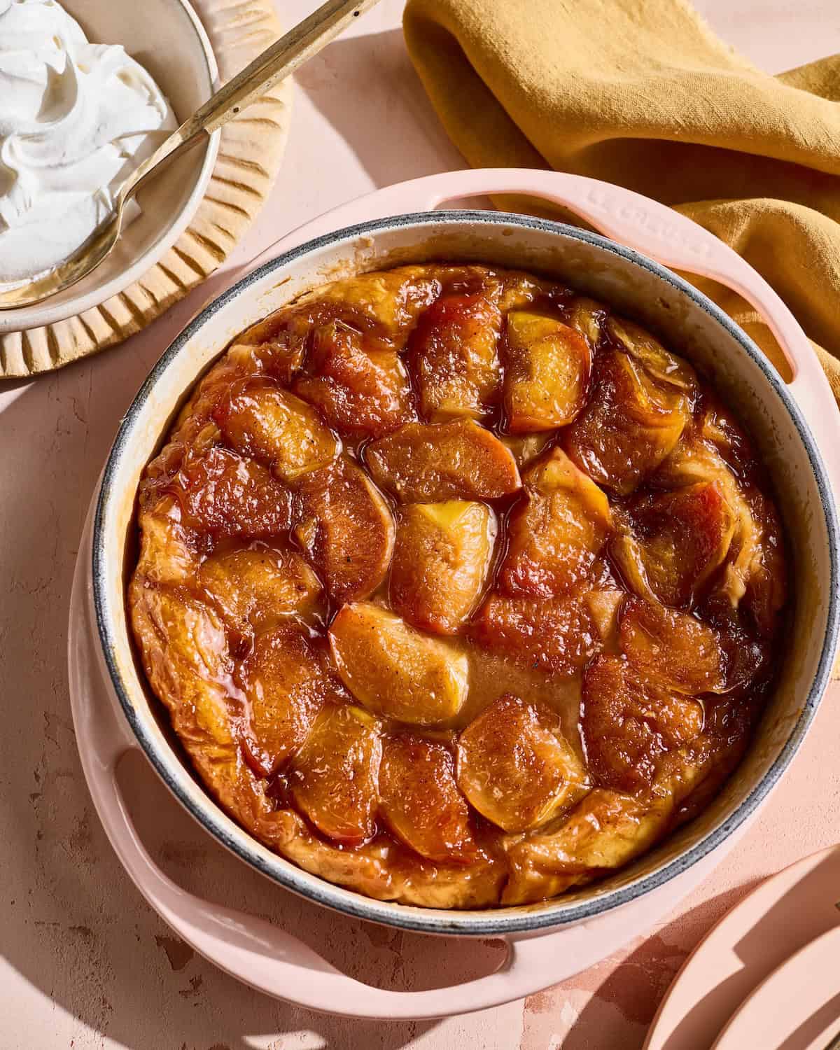 Peach Tarte Tatin
