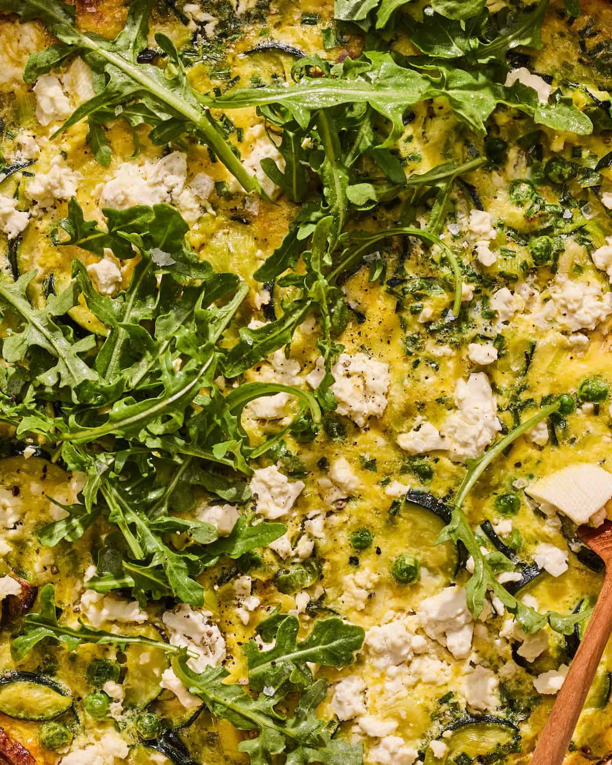 Zucchini Frittata with Feta and Chives