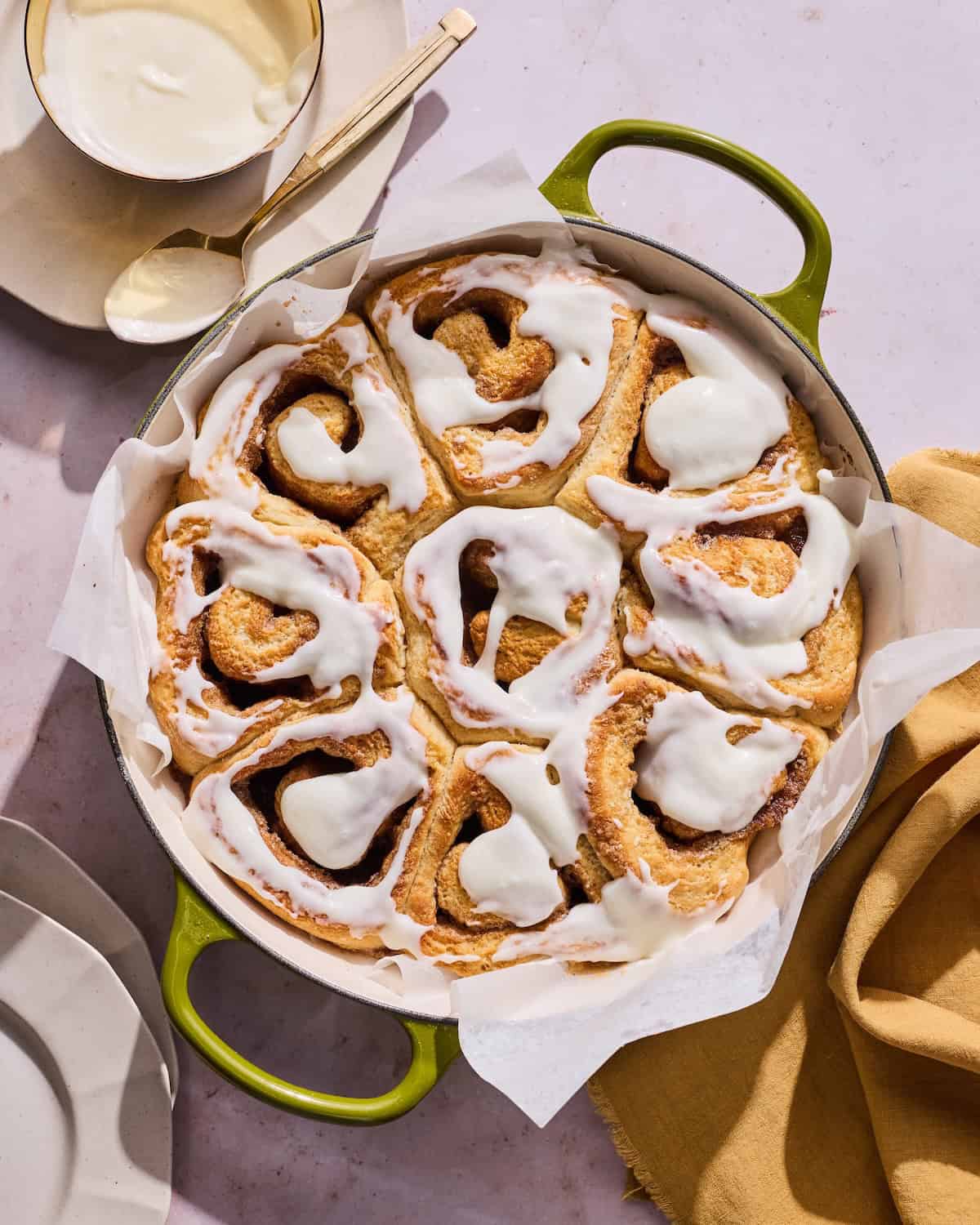 Eggnog Cinnamon Rolls