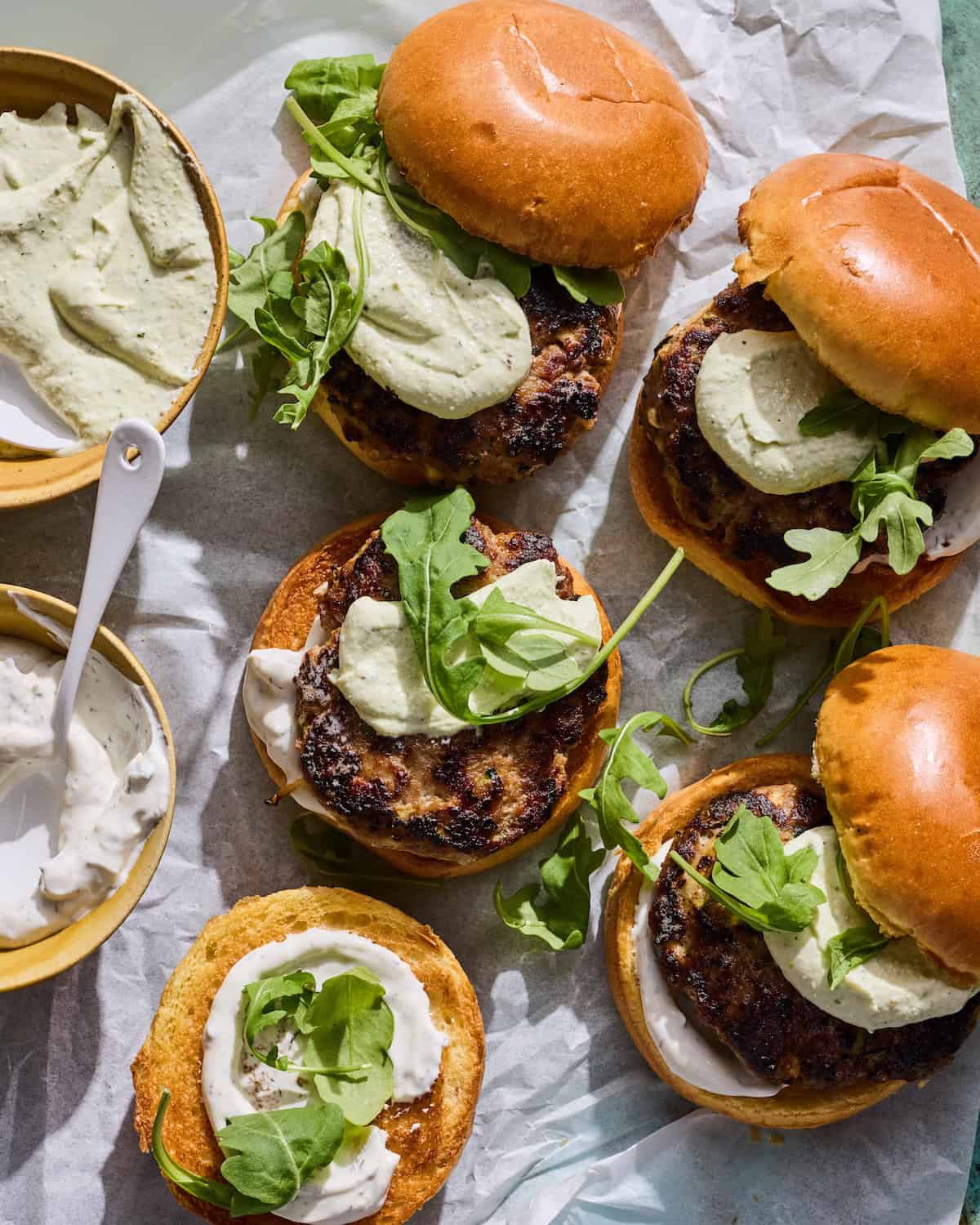 Zucchini Feta Burgers