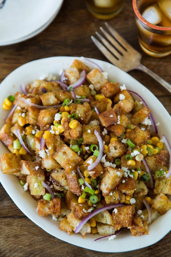 BBQ Bread Salad What's Gaby Cooking