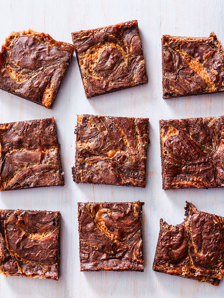 Need a decadent, sweet tooth satisfying and crazy gorgeous treat? These Caramel Brownies have you covered! So addictive, you'll want the whole pan