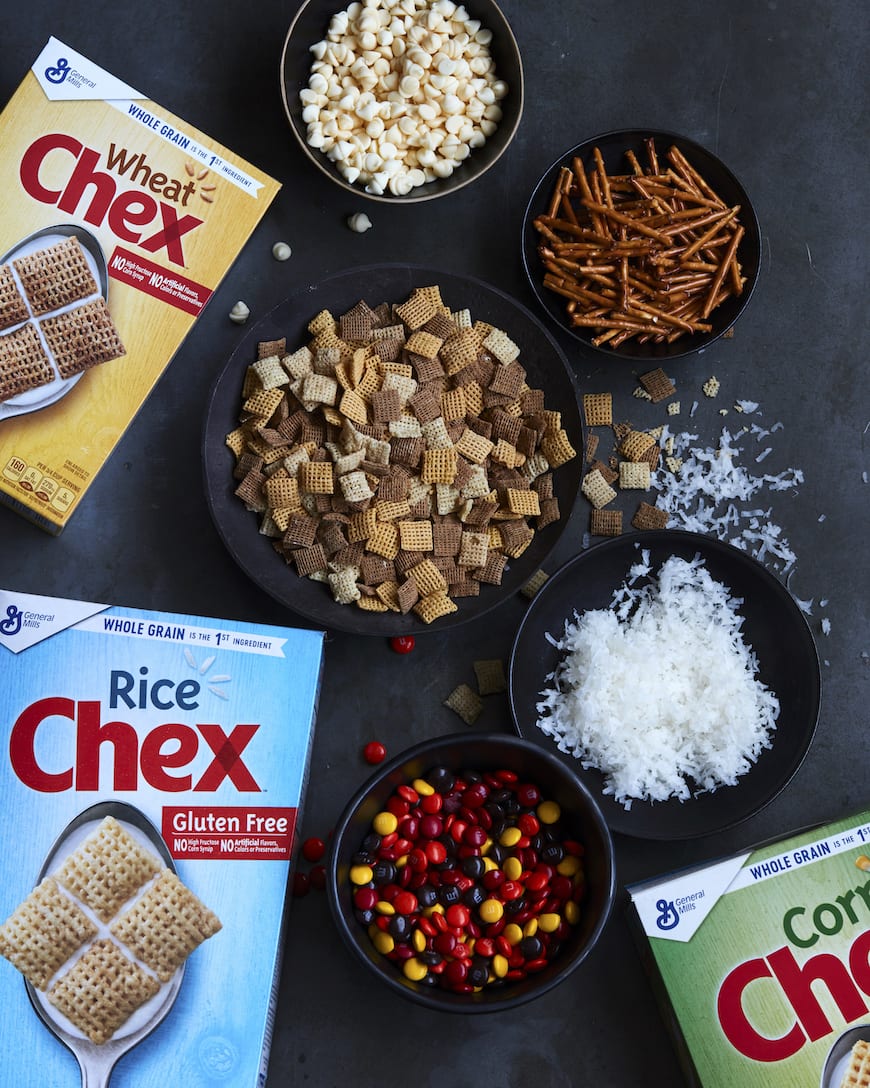 Coconut White Chocolate Chex Party Mix from www.whatsgabycooking.com (@whatsgabycookin)