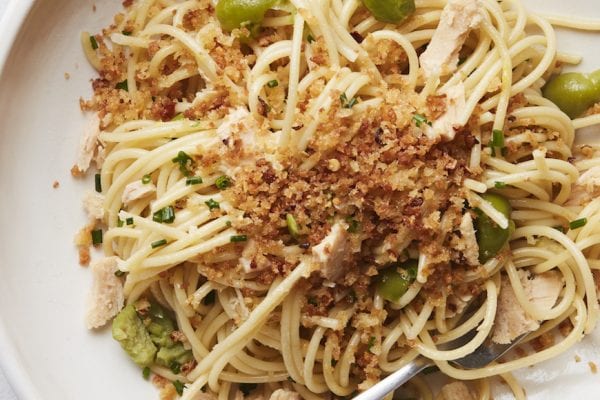 Lemon Spaghetti With Tuna And Breadcrumbs - What's Gaby Cooking