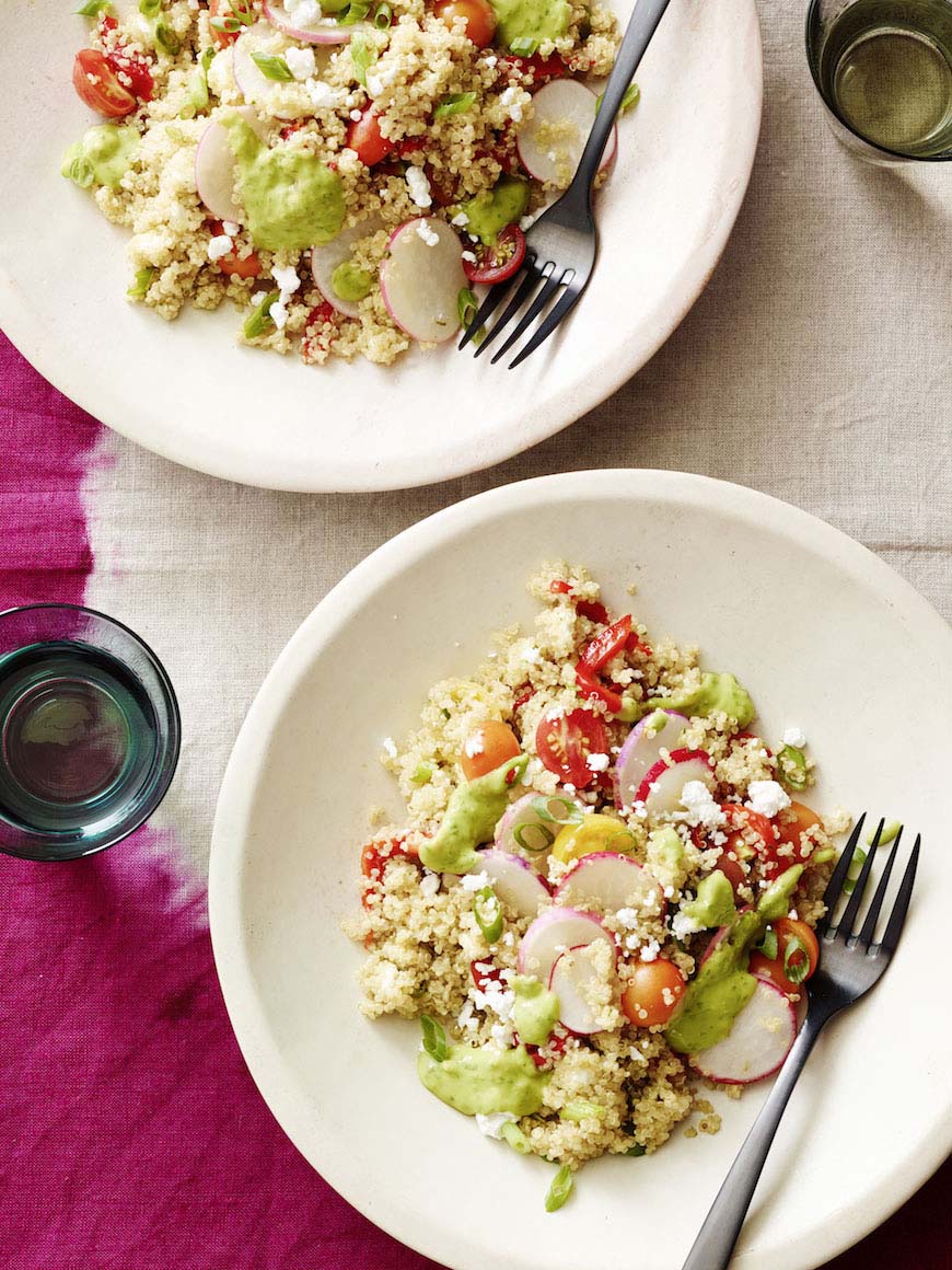 Green Goddess Quinoa Bowl   / Healthy Recipes to Kick Start 2015