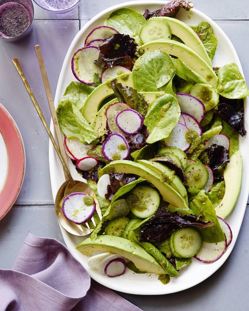 16 Healthy Recipes to kick start 2015 / Green Monster Salad with Avocado