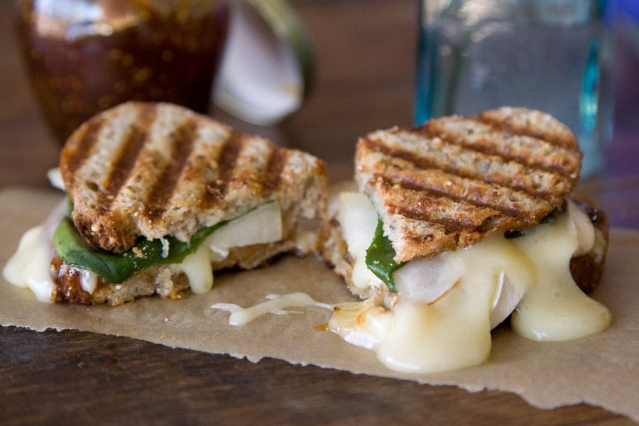 Brie, Fig and Asian Pear Panini