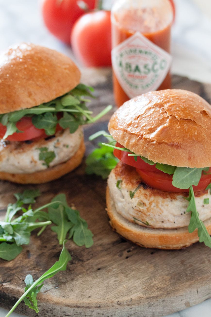 Tabasco Chicken Burgers - What's Gaby Cooking