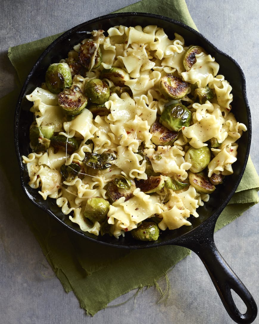 Garlic Brussels Sprouts Pasta