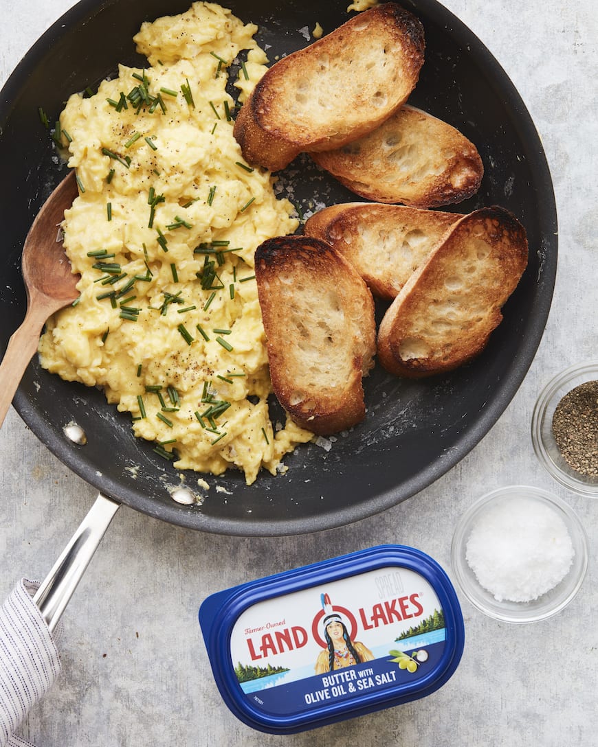 Perfectly Soft Scrambled Eggs from www.whatsgabycooking.com (@whatsgabycookin)