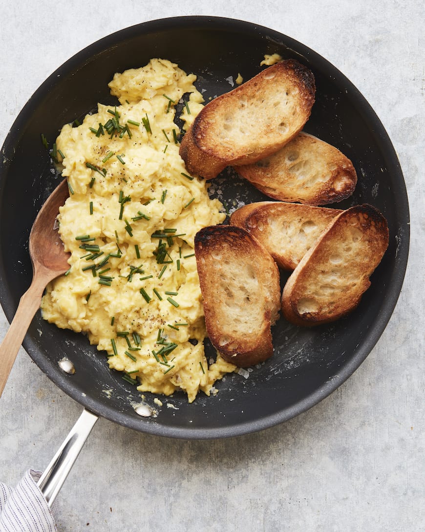 Perfectly Soft Scrambled Eggs from www.whatsgabycooking.com (@whatsgabycookin)