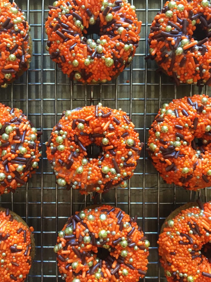 Spiced Pumpkin Donuts from www.whatsgabycooking.com (@whatsgabycookin)