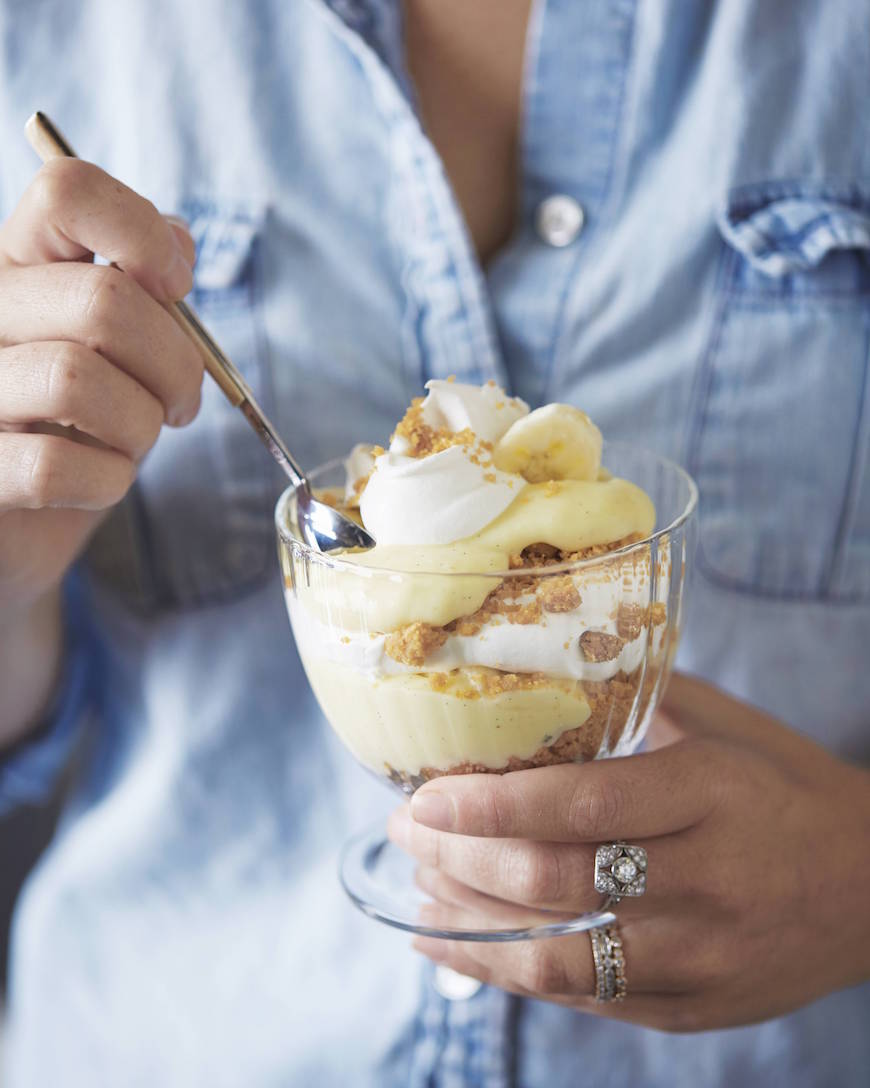 Banana Cream Pie Parfaits from www.whatsgabycooking.com These are the perfect summertime dessert! (@whatsgabycookin)