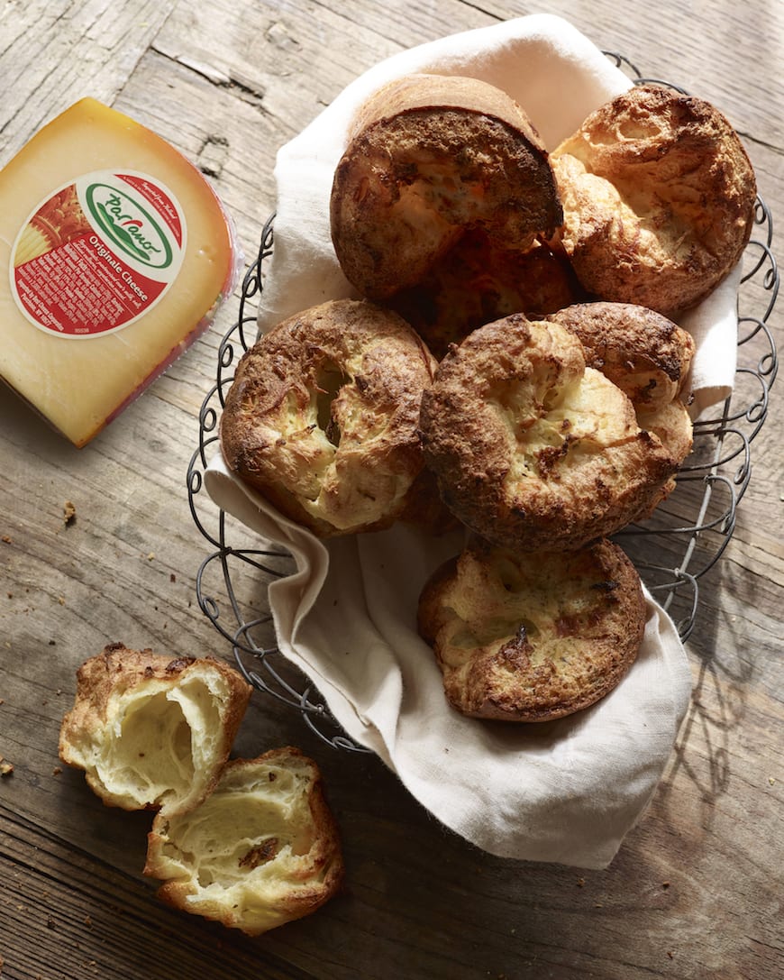 Herb and Cheese Popovers from www.whatsgabycooking.com (@whatsgabycookin)