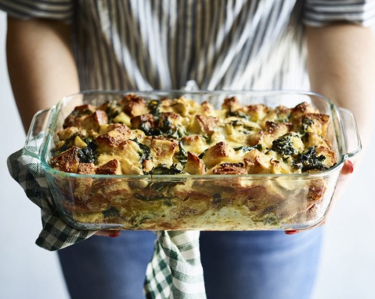 Spinach Artichoke Strata What's Gaby Cooking