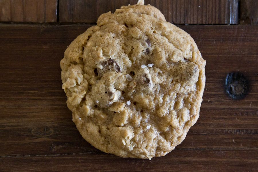 Salted Brown Butter Oatmeal Chocolate Chip Cookie
