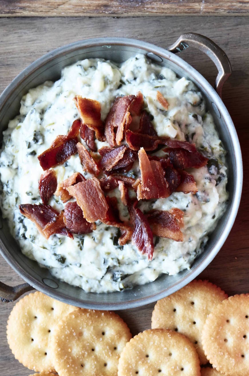Spinach Bacon Dip from www.whatsgabycooking.com (@whatsgabycookin)